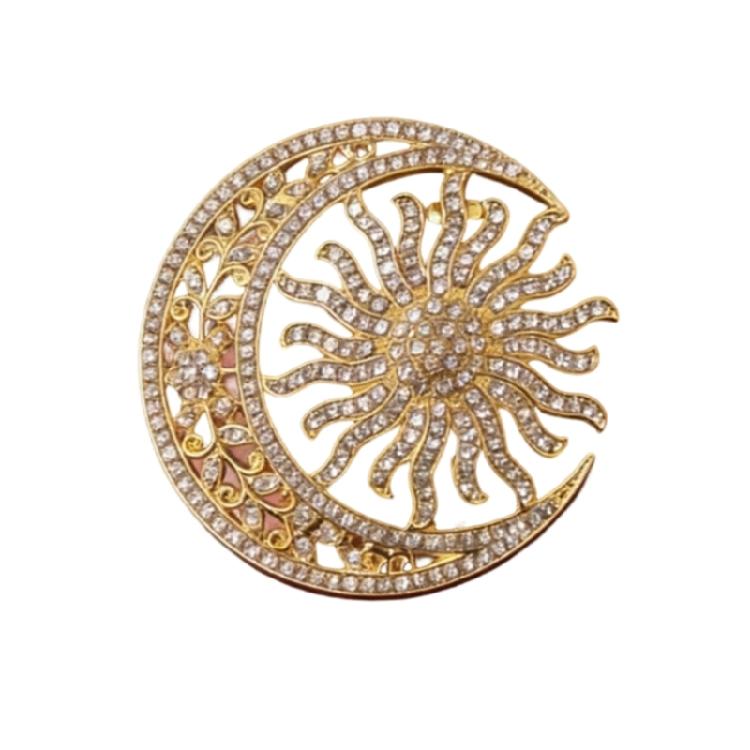 Federleichte Sonnenblumenbrosche Schmuck Nahtlose Kleidungskompatibilität Tag zu Nacht