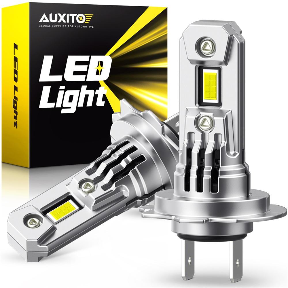AUXITO 2Pcs Car H7 LED Headlight Bulb Mini Turbo LED High Low Beam 100W For Car Headlamp Auto Head Lamp H7 12V 6500K White H7