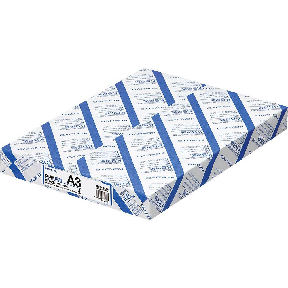 

KOKUYO PPC 500 paper, general-purpose paper, sheets, A3, KB-28 белый