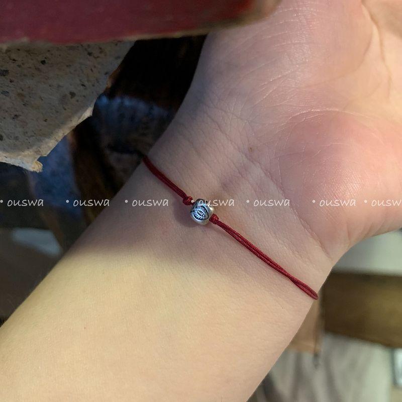 

Ouswa Original * [Я готов сделать хвост рыбы] Браслет-шнурок для пары в стиле травяной ниши Normcore из серебра 925 пробы I am willing to make a fish red rope adjustable