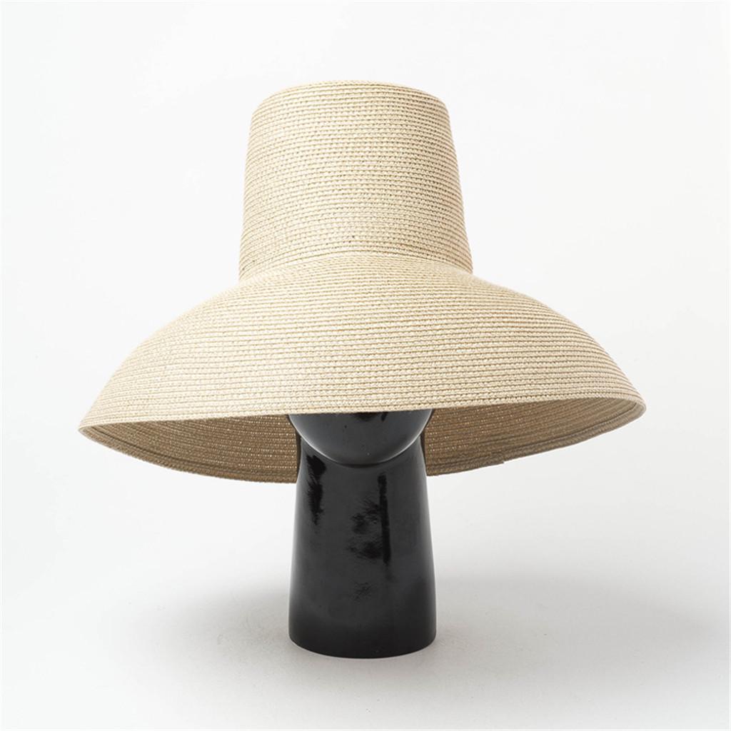 Wind Lanyard Beach Summer Straw Hats 