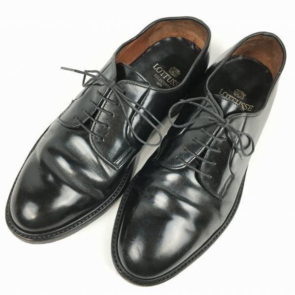 LOTTUSSE Goodyear Welted Plain Toe Business Shoes Black Size 7 / 25.5cm Men's(USED)