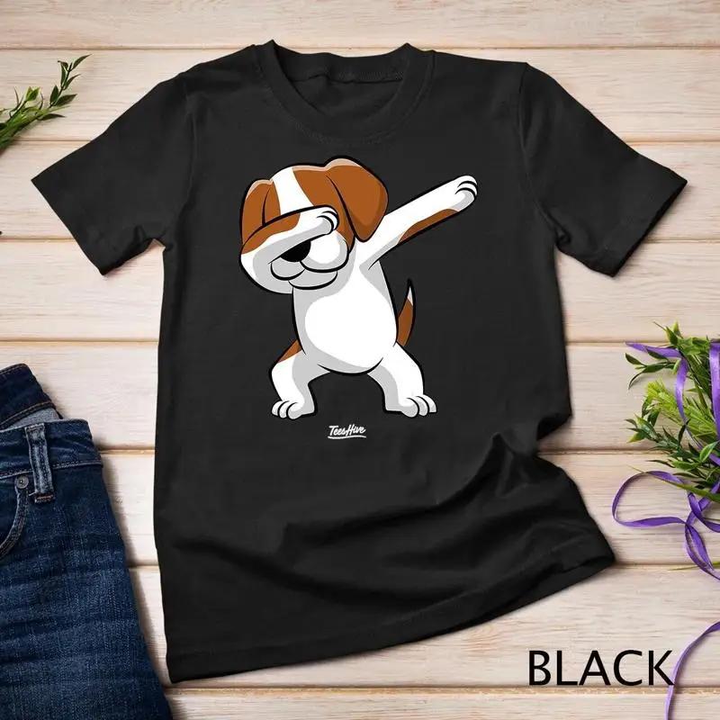 Dabbing Beagle Face Dad Mom Funny Lover Unisex T Shirt