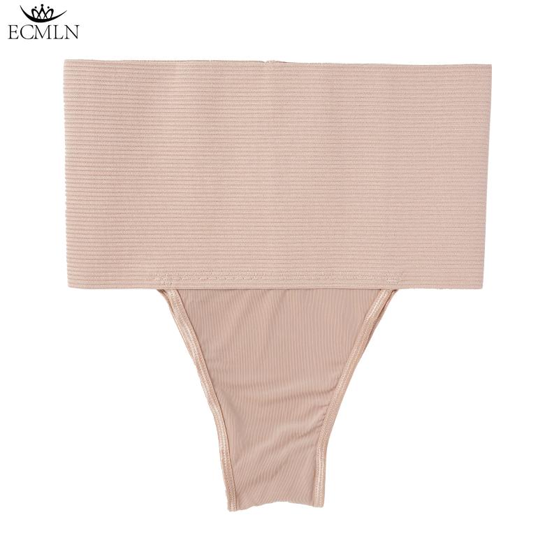 Tummy Control Thong Shapewear pentru femei cu talie înaltă Lenjerie de corp fără sudură Body Shaper Chiloți Brâu