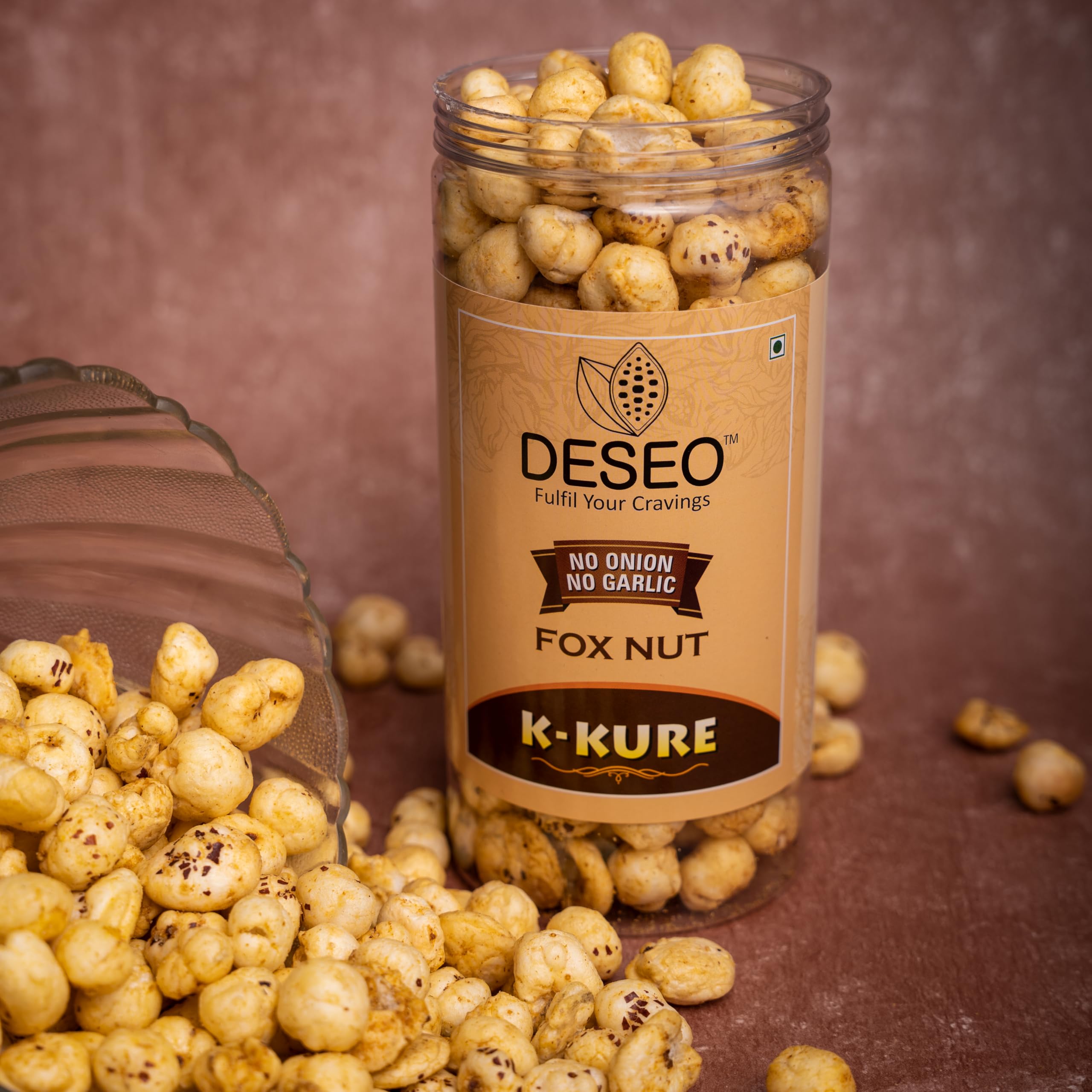 

DESEO K-Kure Fox Nut Makhana, No Onion No Garlic, Jain Snack