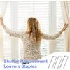 80 Pieces Plantation Shutter Repair Kit, Shutter Fasteners Louver Hardware Kit Window Blind Tilt Rod Staples Louvers Staples for Blind Repairing (1.6