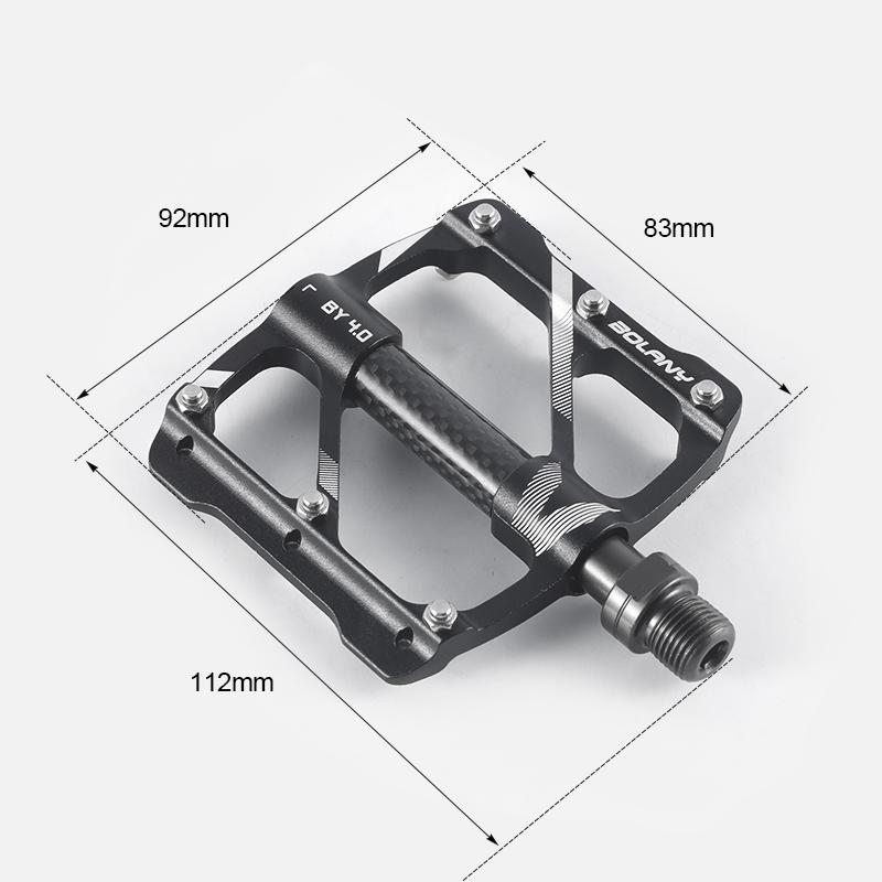 BOLANY Bike Pedals MTB Road 3 Sealed Bearings Bicycle Flat Pedals Mountain Bike Pedals Wide Platform Accessories Part