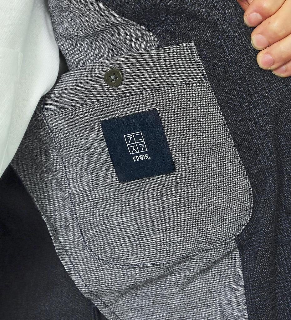 Edwin EDB804 Navy Glen Check Men's