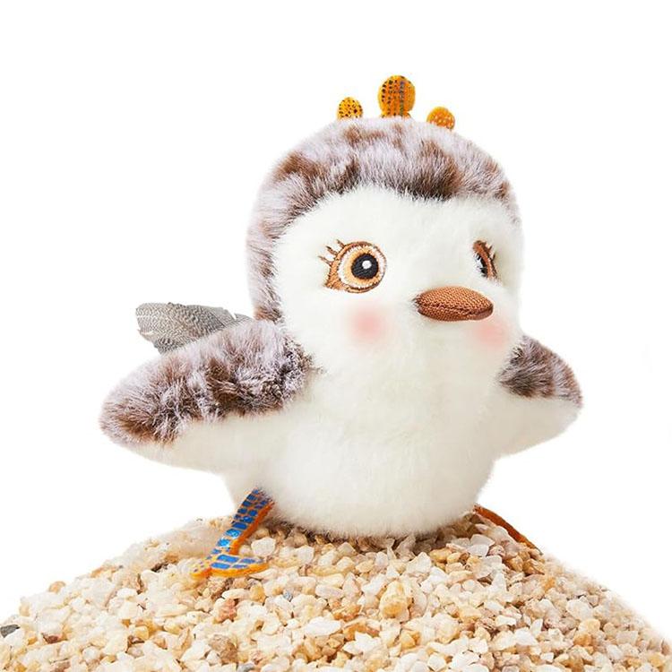 USB Rechargeable Squeaky Flying Bird Cat Toy Plush Automatic Cat Toy Interactive Simulation Cat Toys Flapping Bird (as the picture,L)