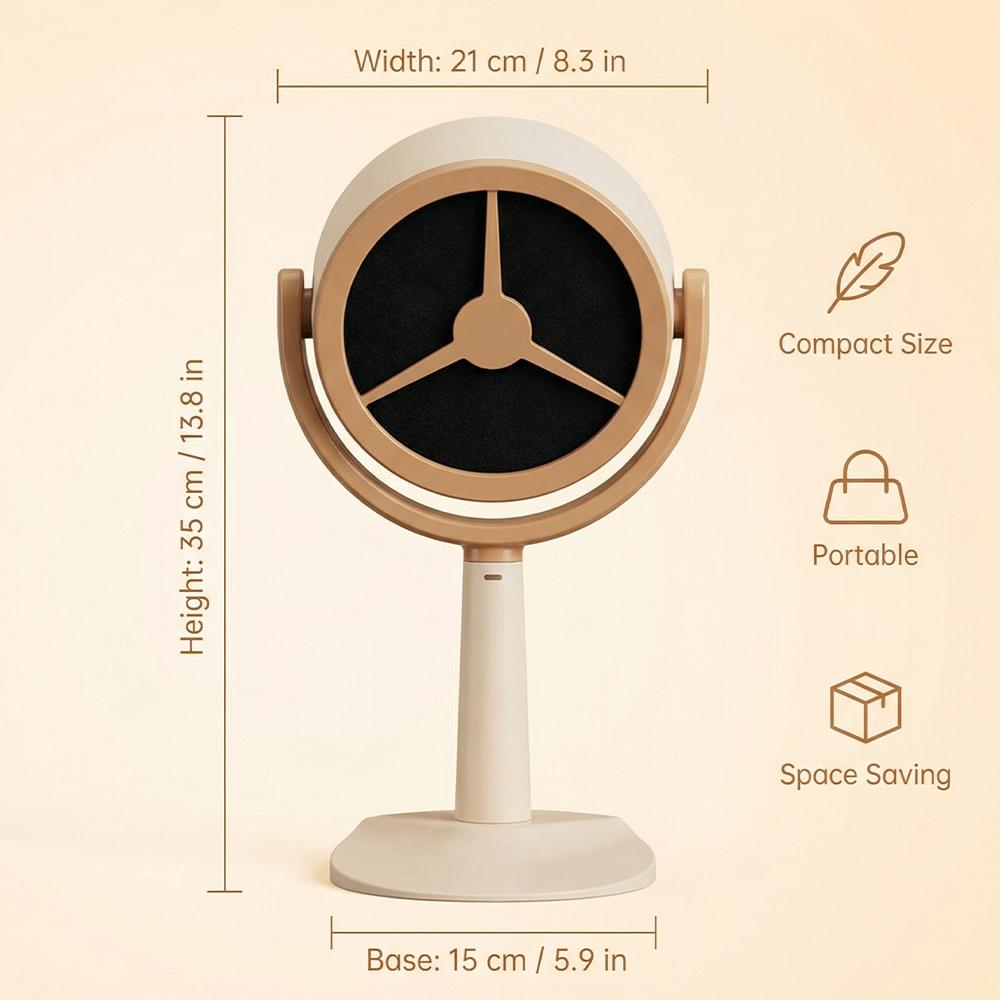 Portable Mini Range Hood 3000mAh Rechargeable Smokeless Extractor Fan with Activated Carbon Filter 125° Adjustable Angle 2 Speed Desktop Smoke Absorbe