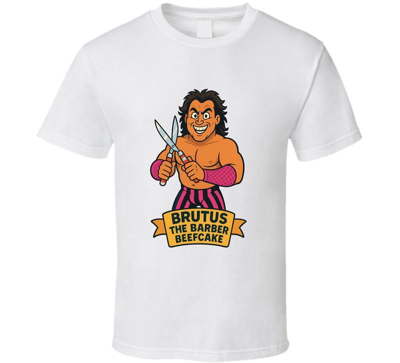 Brutus The Barber Beefcake Classic Retro Wrestling Legend Caricature Unisex T-Shirt XXL