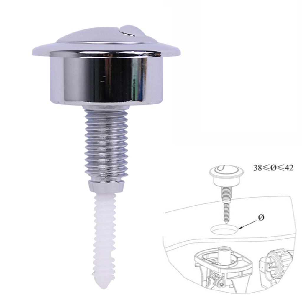 Water Tank Top Switch ABS Plastic Double Flush Button Toilet Tank Top Press Switch for Twyford/Siamp 49 Valves