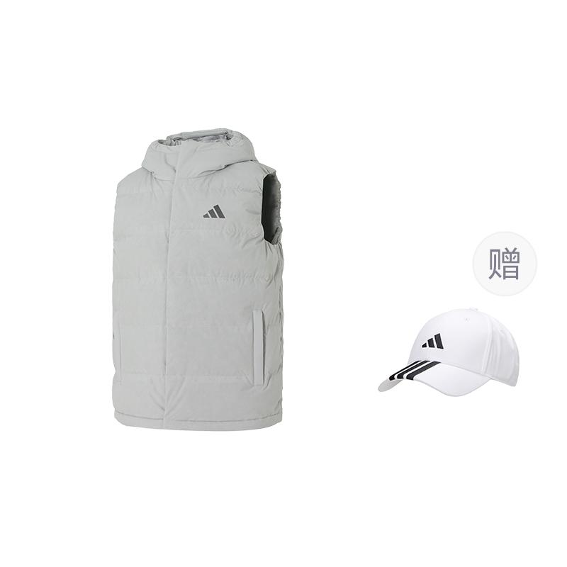 Men's Adidas Down Vests Men's Hooded Moderate
