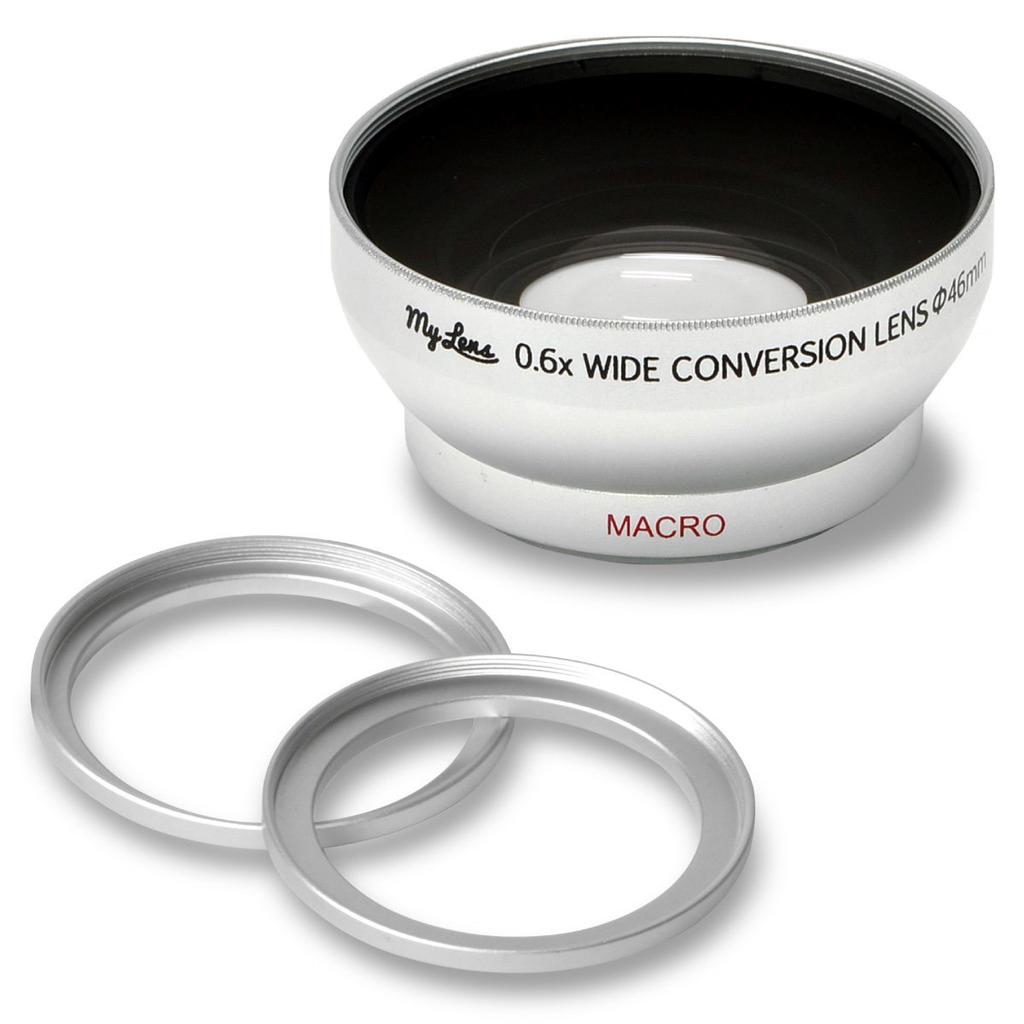My Lens Slim Wide Conversion Lens for Lens Diameter Compatible with Full HD JTT Online MLE46W06 (My Lens) Wide-Angle 0.6x Camcorders, 40.5mm, 43mm,