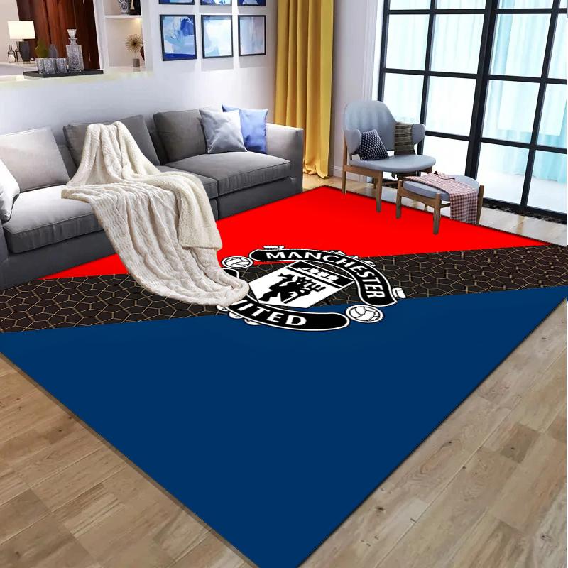 Tappeto con Fantasia Squadra di Calcio, Tappetino Interno/Esterno, per Picnic, Sala Giochi, Camera da Letto, Ufficio, Soggiorno, Tappeto Decorazione Casa, Regalo di Compleanno