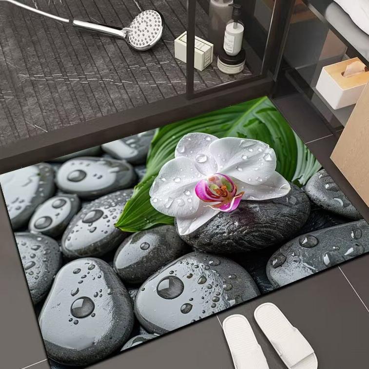 Diatomaceous Earth Non-slip Quick-dry Bathroom Mat – Water Absorbent & Dirt-resistant
