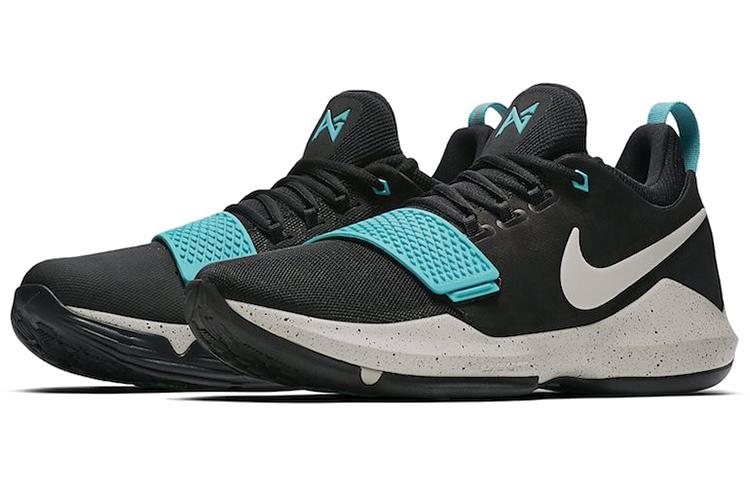 Nike Pg 1 Black Aqua Splash Ink Green Version 'Black Light Bone Light Aqua' 878628-002
