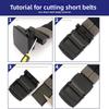 Rotating Double-sided Men Nylon Waist Belts Quick Release Belt Accessories Man Waistbands Trendy Alloy Buckle Korean Waist Strap