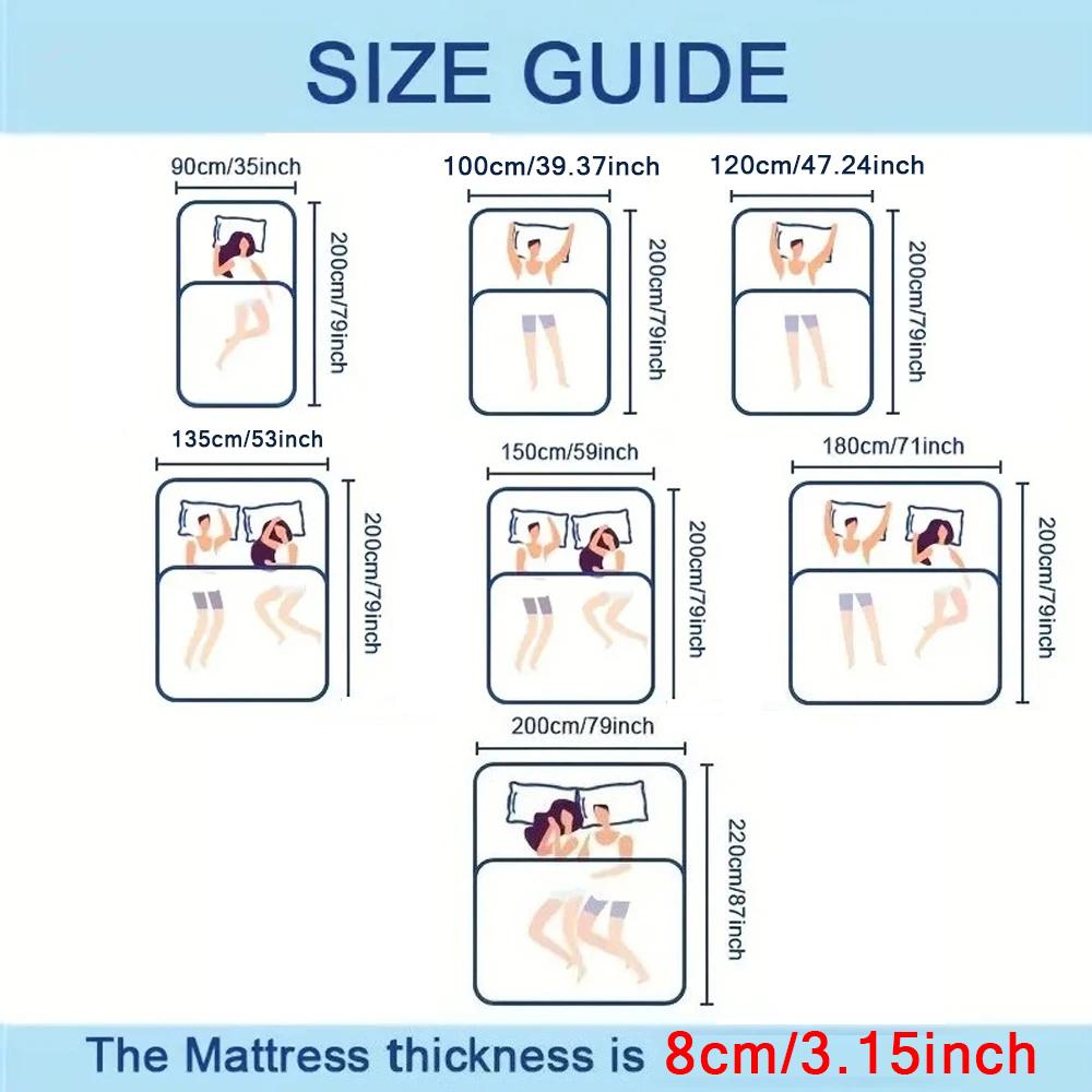 2026 New Foldable Thicken Fluffy 8cm Mattress Toppers Queen Four Seasons Soft ,Mattress Pad,Tatami Mat Japanese Futon Mattress