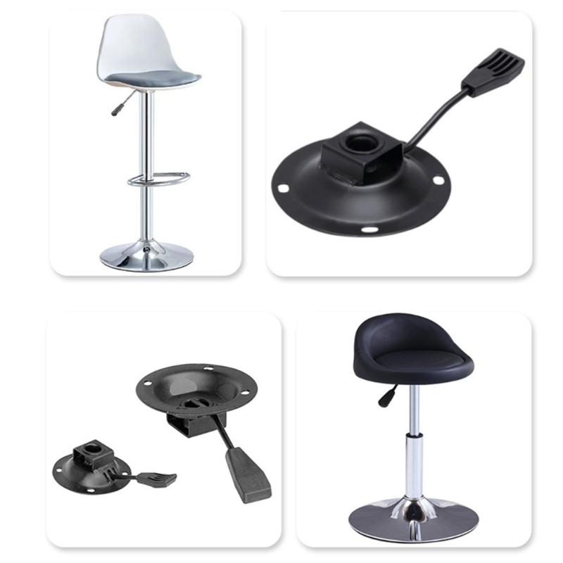 Sağlam Metal Döner Taban Yedek Eğim Kontrol Mekanizması Bar Tabureleri Ofis Sandalyesi İçin Evrensel Montaj Plakası Tasarımı