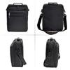 Large Capacity Simple Business Bag A4 Compatible Vertical Shoulder Bag Lightweight 480g Gentleman Black [KAKKOII] 2-chamber Men's