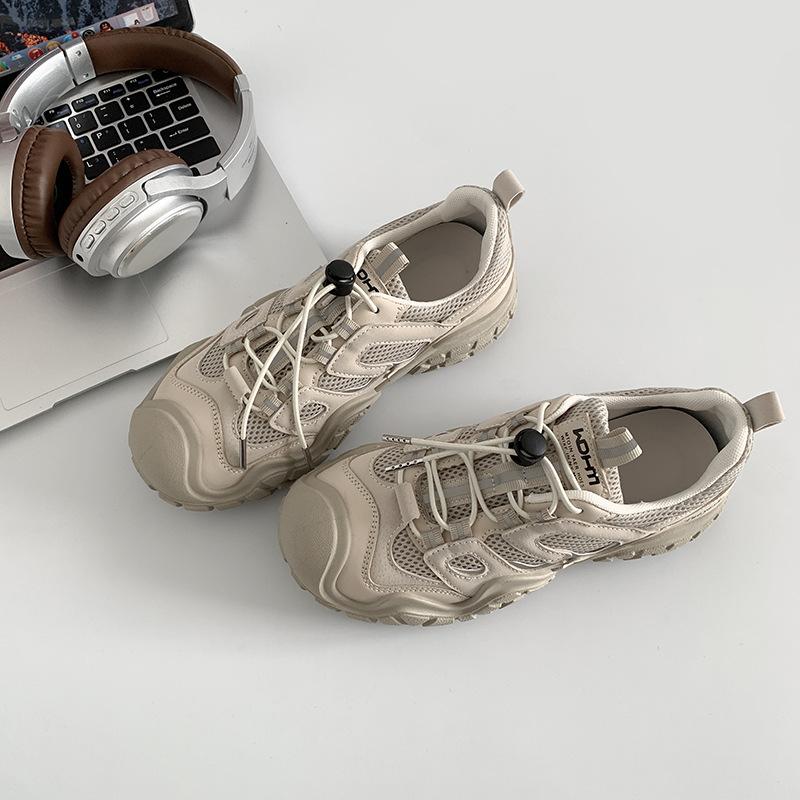 

Модные универсальные кроссовки для тренировок в стиле ретро знаменитостей из Интернета, женские, лето 2025, новые легкие кроссовки для студентов Forrest Gump 40 бежевый