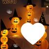 Light-Up Halloween Pumpkin Lantern Ornaments for Bar or Storefront Décor.