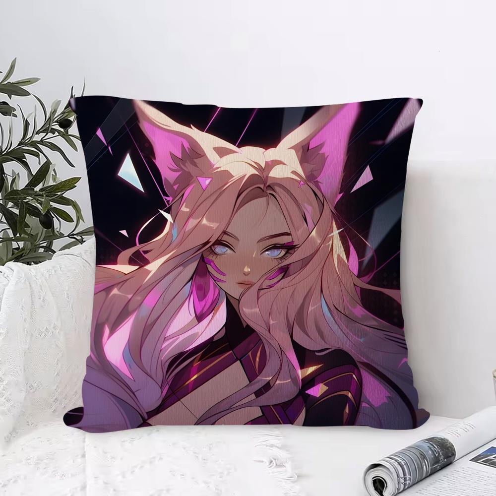 

Cushion Cover Anti-dustmite Pillowcase Invisible Zipper Silky Short Plush Sofa Cushion Cover Cool Skull Heart Print 30cmx30cm
