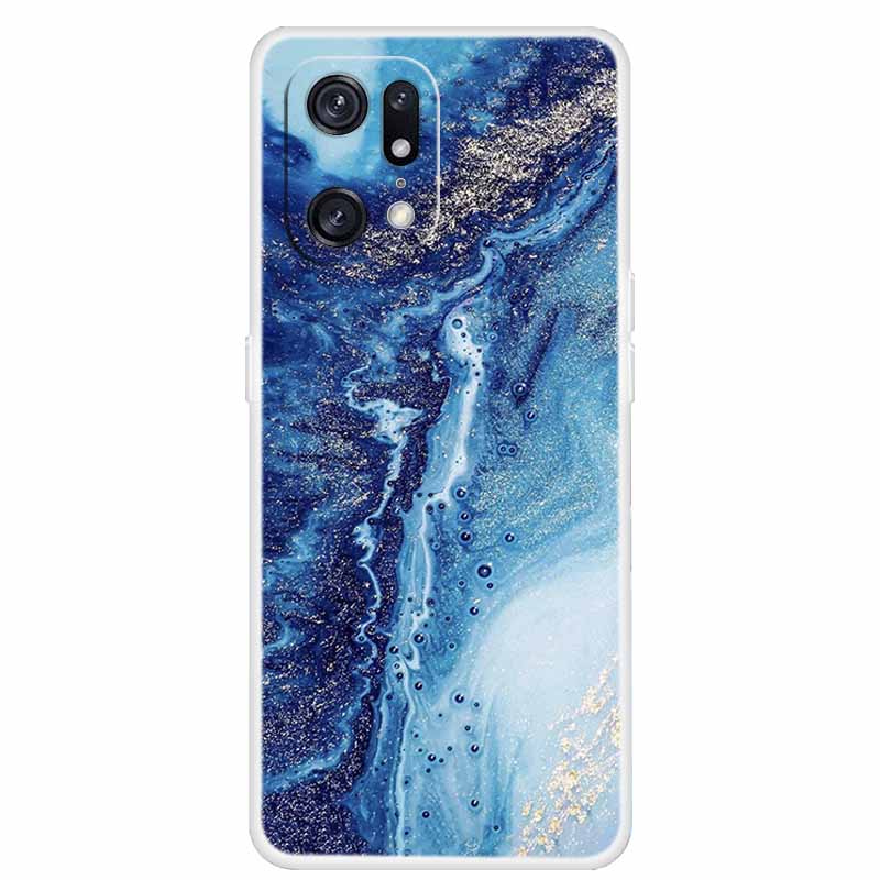 For OPPO Find X5 5G Cases X5 Pro Clear Marble Soft TPU Silicone Cases For Oppo Find X5 Pro Cover 6.7'' Transparent Fundas FindX5