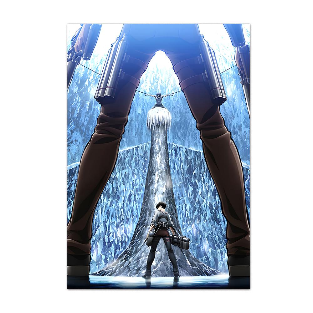Attack on Titan Anime Poster Levi Micas Allen Zuhause Wandmalerei auf Leinwanddruck Fotos Kinderzimmer Dekor im Wohnzimmer Fresko