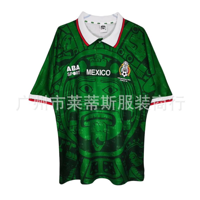 1998 Mexico home court retro Thai jersey No. 11 Blanco No. 15 Hernandez short-sleeved football jersey S
