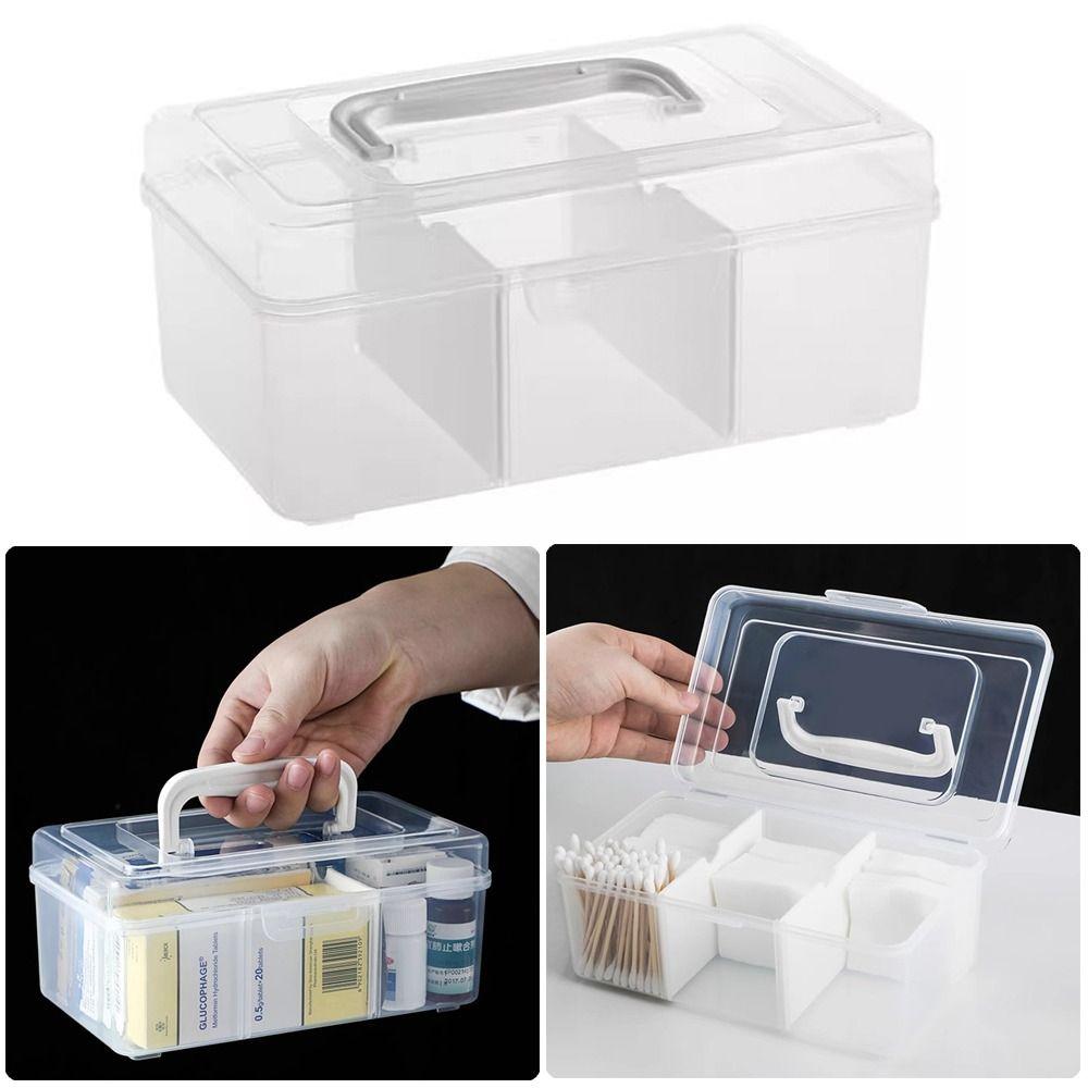 Transparente Notfallmedizinkiste Große Kapazität Medizinkiste Langlebige Medizinaufbewahrungsbox