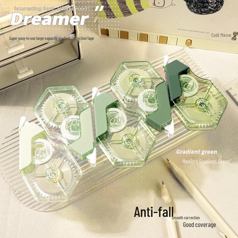 High-Quality Silent Correction Tape for Students - Large Capacity, Non-Refillable Box by Morning Light