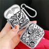 Clear Earphone Cases Cover Case For Airpods 1 3 2 4 Pro2 Pro Pro3 Cartoon Graffiti