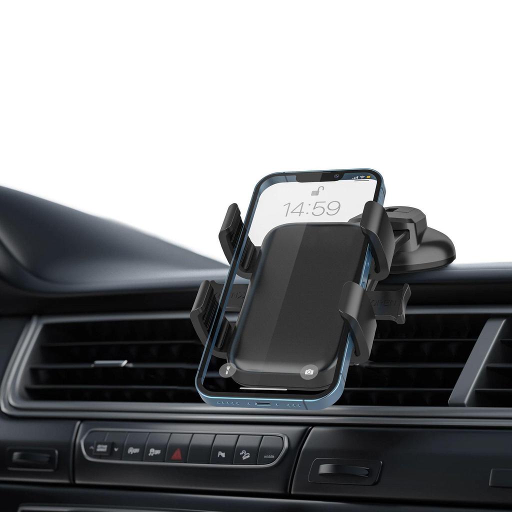 Universal Car Phone Holder with Suction Cup for Dashboard and Windshield
