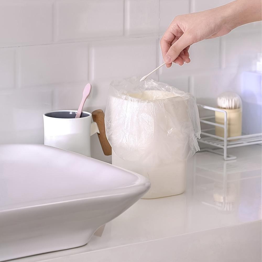 Bolsas de Basura de Escritorio, Cubos de Basura Pequeños para el Hogar, Bolsas de Plástico Mini Desechables para Montar en el Coche