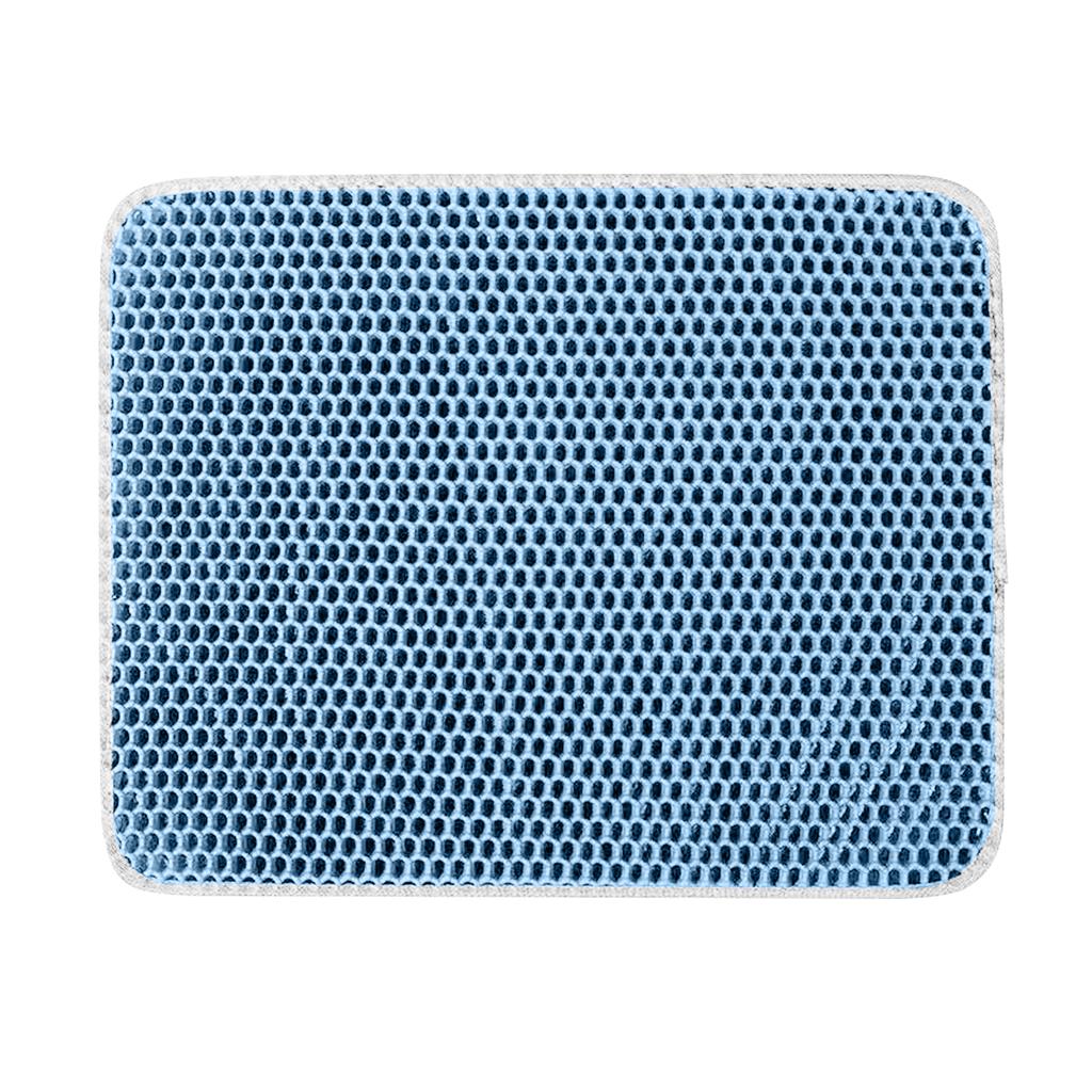 Wasserdichte Katzenstreumatte für Haustiere, EVA-Katzenstreu-Auffangmatte für Katzentoiletten im Innenbereich, rutschfeste Unterseite, weniger Abfall