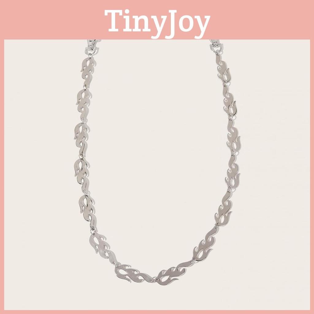 Silver Waist Women Chain With Fire Embellishments Streetwear Punk Waist Jewelry