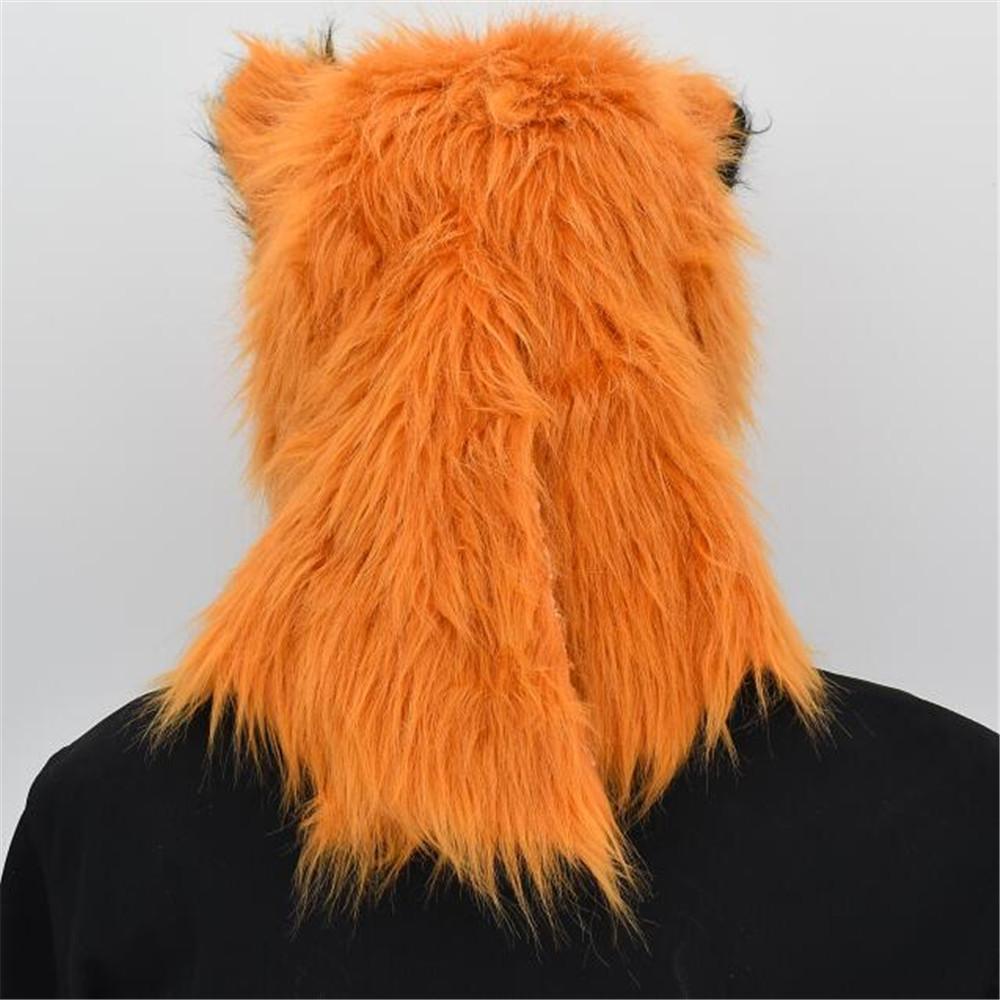 Plush Fox Mask Mouth-opening Masks Are Funny Holiday Party Hoods