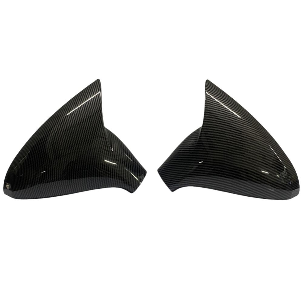 For Peugeot 207 308 2006-2012 Car Horn Rearview Side Mirror Cover Wing Cap Exterior Door Housing Shell ABS Trim Sticker