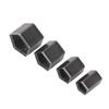 Walfront Leather Punch, 4 Pcs Pentagon Alloy Steel One Hole Hollow Cutter Punch Tool with Storage Box for Cutting Leather Cardboard Clay