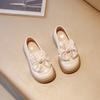 Jarní a podzimní nové holčičí kožené boty korejská verze Holčička Baby Bow Princezna Boty Holčička Mary Jane Single Boty