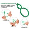 S/L Garden Vine Strapping Clips Plant Bundled Buckle Ring Holder Tomato Garden Plant Stand Tool 10-50Pcs  Garden Decor Acc