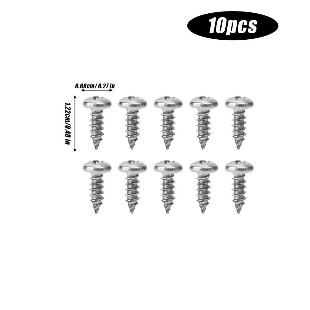 100/10Pcs Screws Pointed Self-Tapping Round Head Fastener Screw Hardware Fixing Maintenance Assembly Furniture Installation Tool