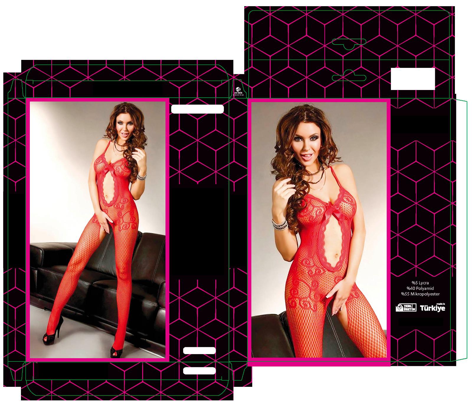 

Женские чулки красного цвета