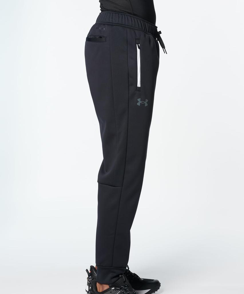 Under Armour UA Winter-Strickhose Schwarz Pitch Medium 3-Lagen, Grau,