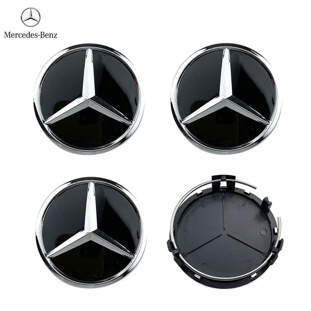 4pcs 75mm Emblem Car Wheel Center Cover Hub Cap Badge For Mercedes Benz AMG A B C E G CLA GLK CLASS W221 W212 W176 W205 W177 CR1