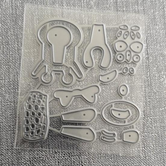 Troqueles de corte de jirafa de dibujos animados para scrapbooking, repujado de metal, moldes para manualidades de papel