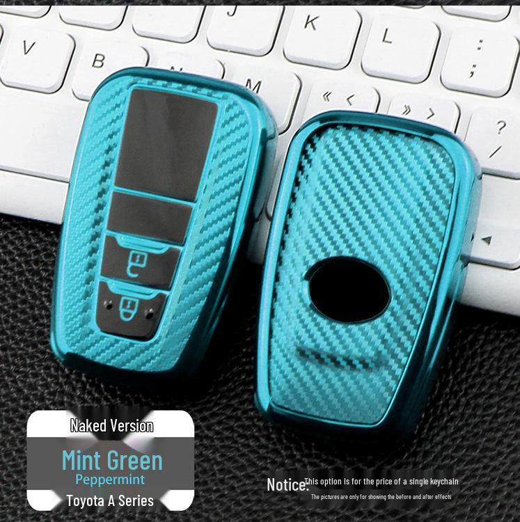 Toyota A Style TPU Carbon Fiber Car Key Case