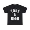 Yoga und Bier Grafik-T-Shirt, S-5XL